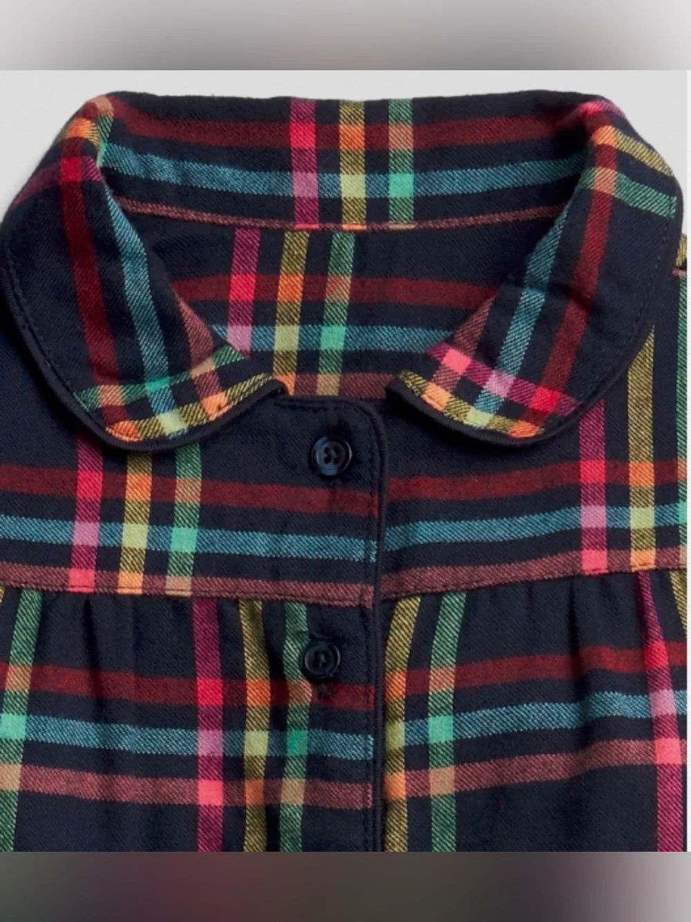 GAP Girls Plaid Flannel Pajama Set Size 2